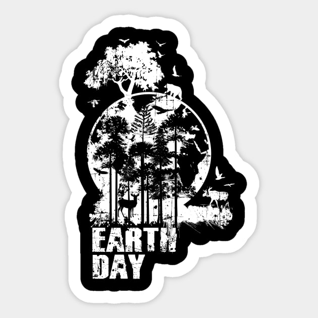 'Earth Day April 22' Awesome Earth Day Gift Sticker by ourwackyhome